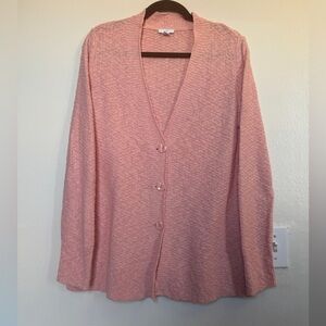 J. Jill Soft Pink Cardigan Sweater